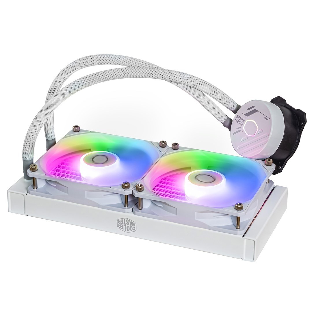 Ftohës me ujë Cooler Master MasterLiquid 240L Core ARGB, 12 cm, i bardhë