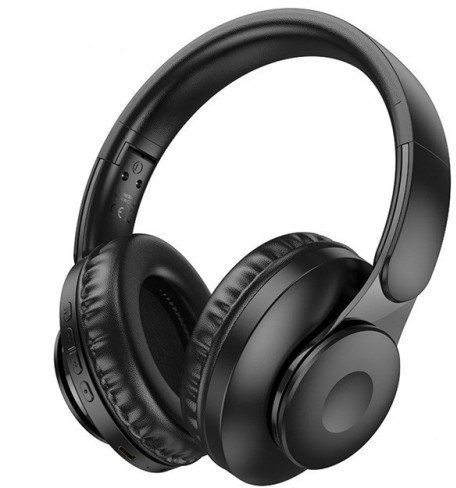 Kufje wireless HOCO W45, Bluetooth 5.3, HiFi 40mm, të zeza