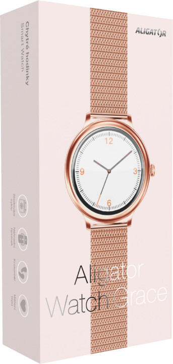 [OUTLET] Orë e mençur Aligator Watch Grace, rozë e artë
