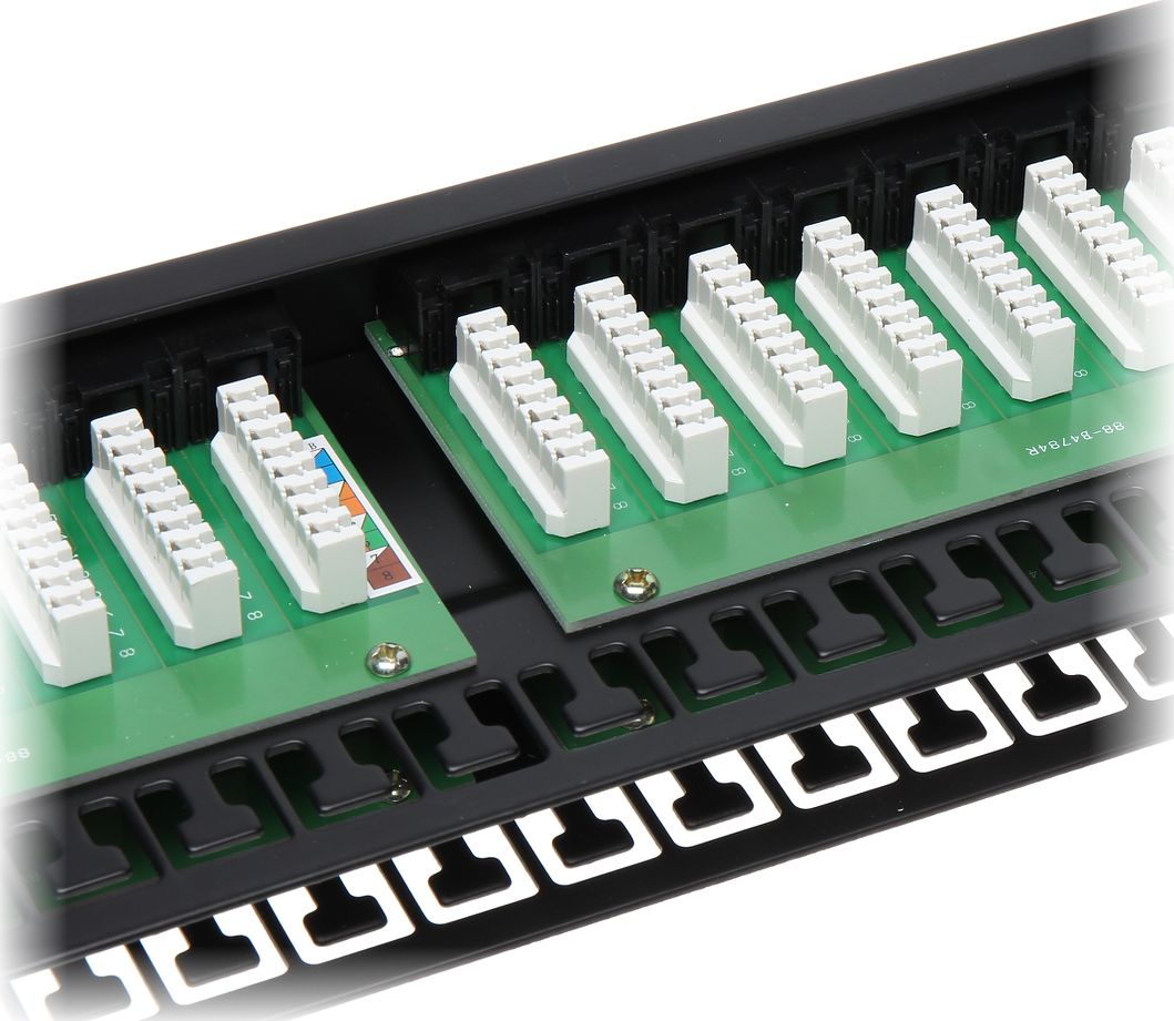 Patch panel Delta PP-48/RJ/C, 48 porta RJ-45, 1U, i zi