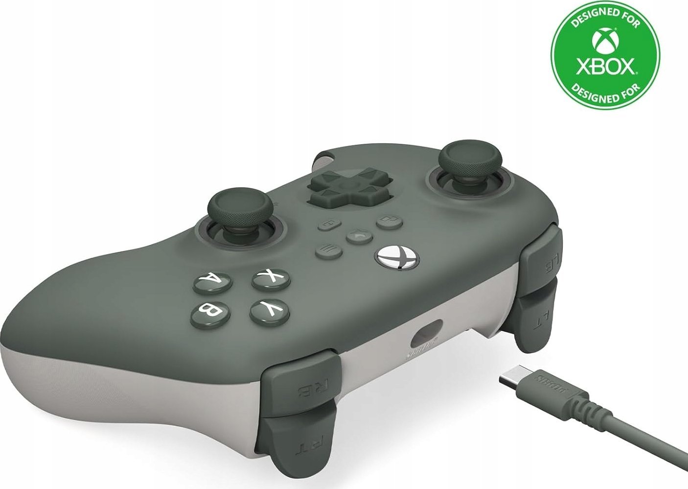 Gamepad 8BitDo Ultimate C për Xbox, me kabllo, RGB, Windows 10/11, i gjelbër