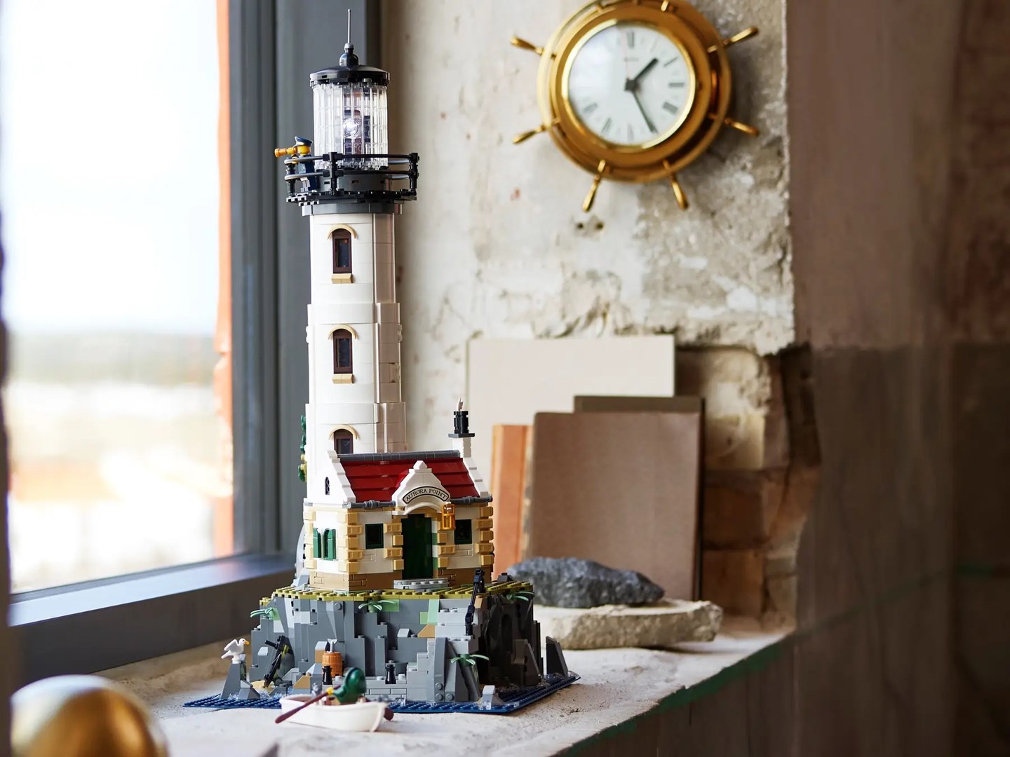 Set ndërtimi LEGO Ideas Motorized Lighthouse 21335, motor i motorizuar, mbi 2000 pjesë, shumëngjyrësh