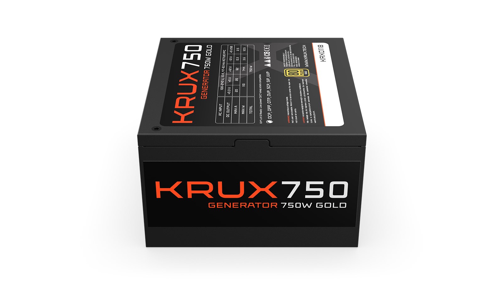 Furnizues me energji Krux Generator, 750W, 80 PLUS Gold, i zi