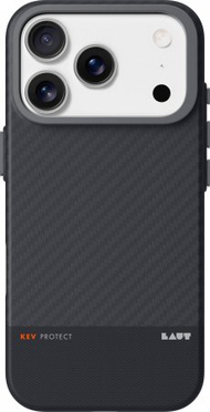 Mbulesë mbrojtëse LAUT KEV Protect, për iPhone 17 Pro, fibrë aramid, e zezë