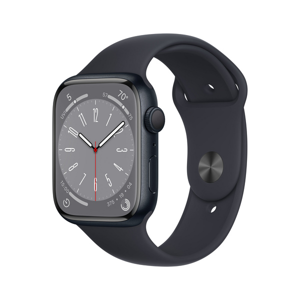 [OUTLET] Apple Watch S8 GPS 45mm, Midnight Aluminium Case me Midnight Sport Band, Regular