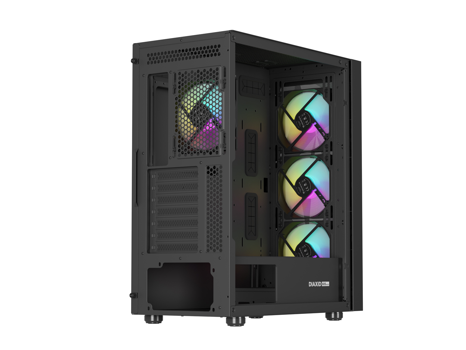 Kasë Genesis DIAXID 605 ARGB, Midi Tower, e zezë