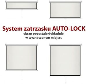 Ekran projektori Art ER M84, 84", manual, i bardhë