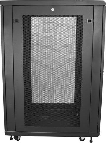 Kabinet serveri StarTech.com 4-Post 24U, rack 19", me rrota, i zi