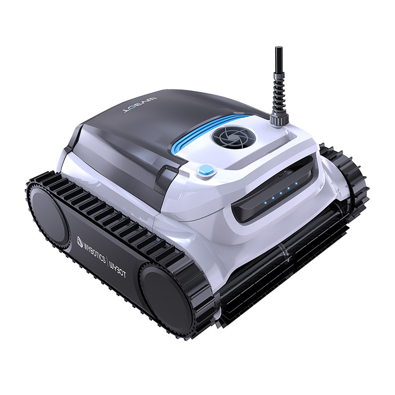 Robot pastrues pishine Wybot M1C, i lidhur me kabllo, kontroll me aplikacion, gri e bardhë