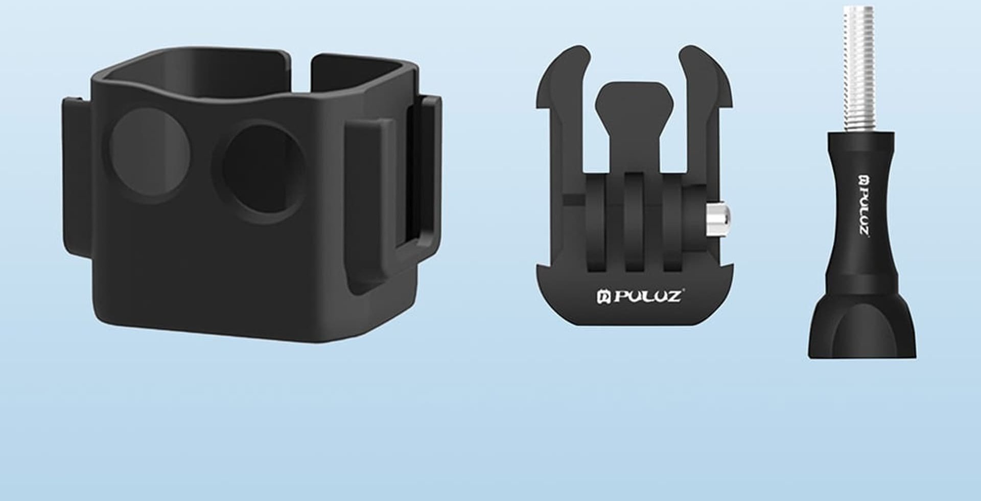 Adapter mbrojtës Puluz Expansion për OSMO Pocket 3, ABS, me cold shoe, i zi