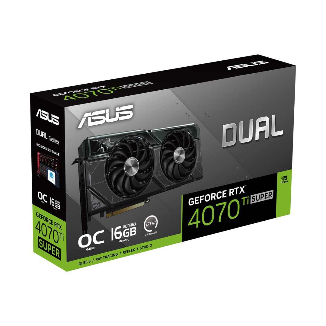 Kartelë grafike Asus Dual GeForce RTX 4070 Ti SUPER OC 16GB GDDR6X