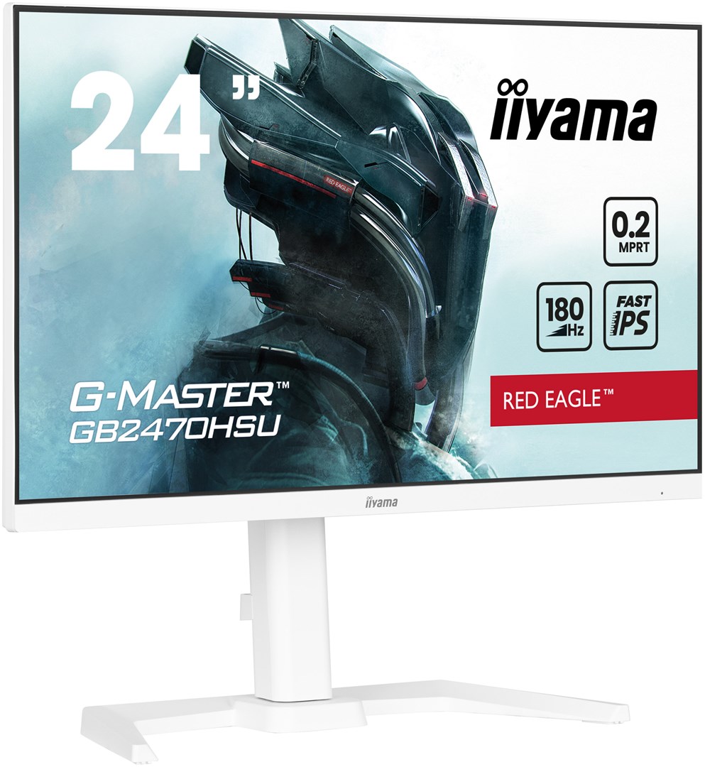 Monitor gaming iiyama G-MASTER GB2470HSU-W6, 24", 180Hz, i bardhë