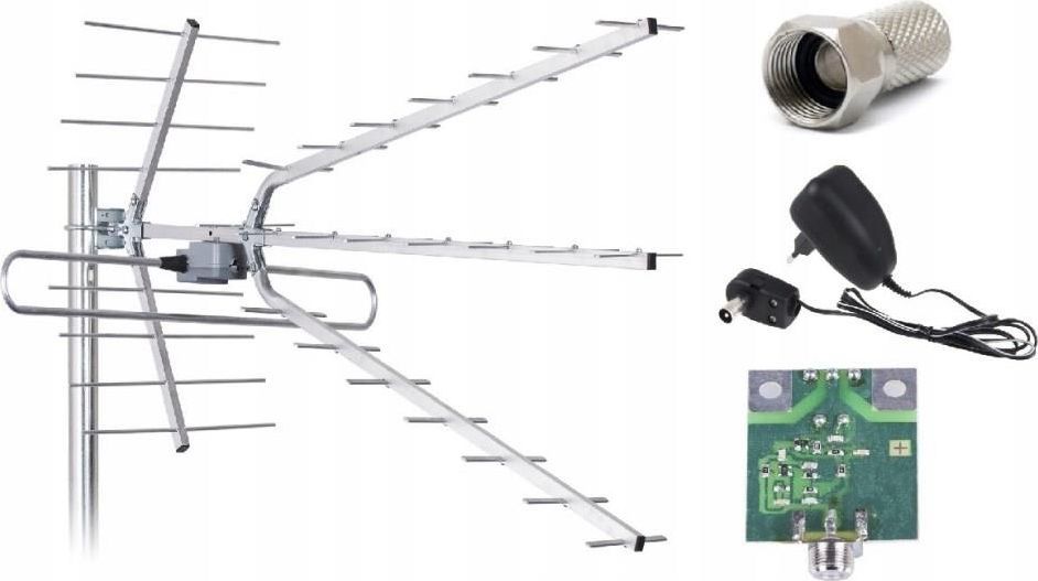 Antenë RTV Libox DVB-T, Combo LB2100W | VHF, UHF, LTE, e bardhë