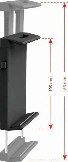 Mbajtëse telefoni Swissten T1 CD1, për hapësirë CD në makinë, universale, e zezë