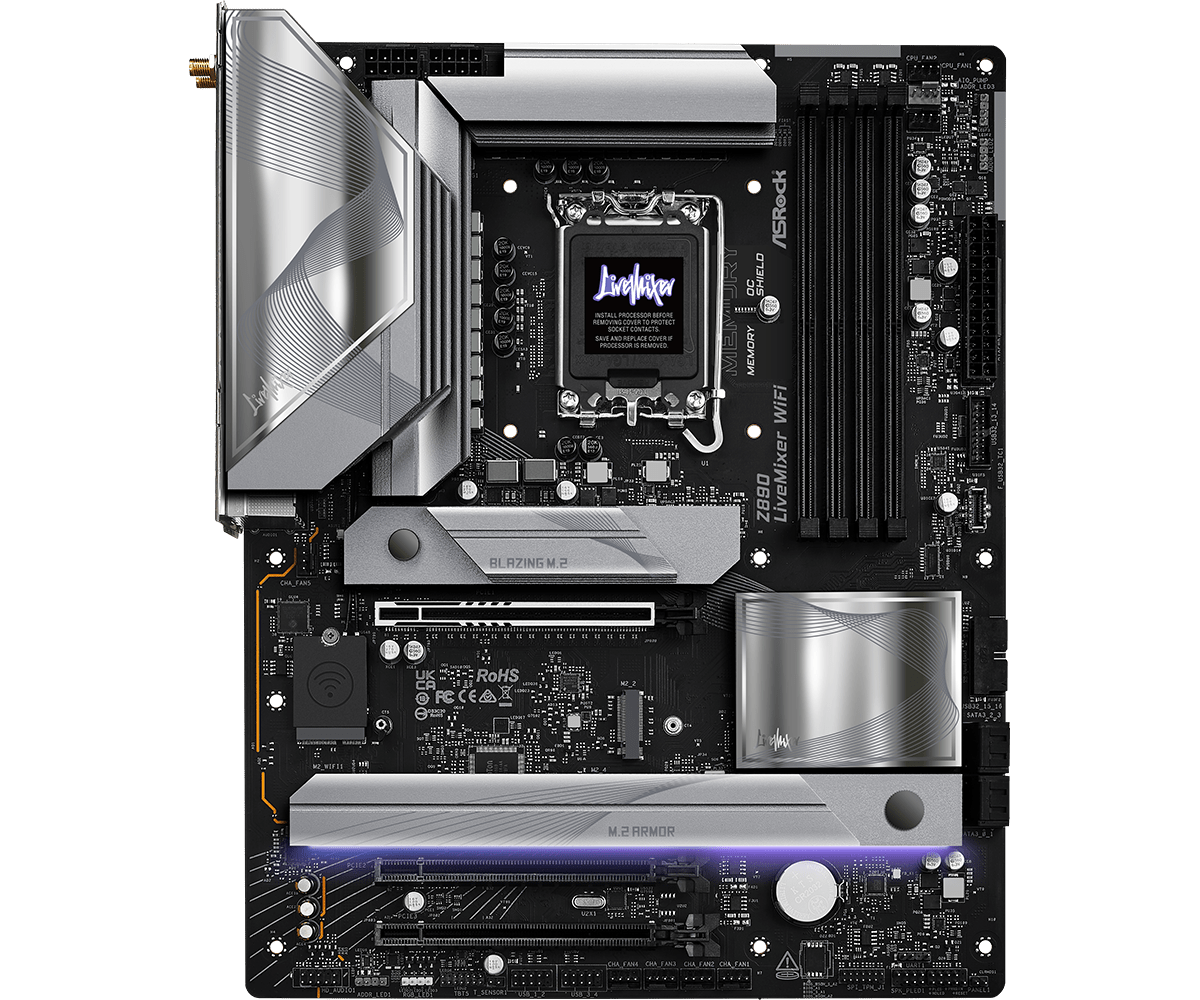 Motherboard ASRock Z890 LiveMixer WIFI, DDR5, PCIe 5.0, ATX