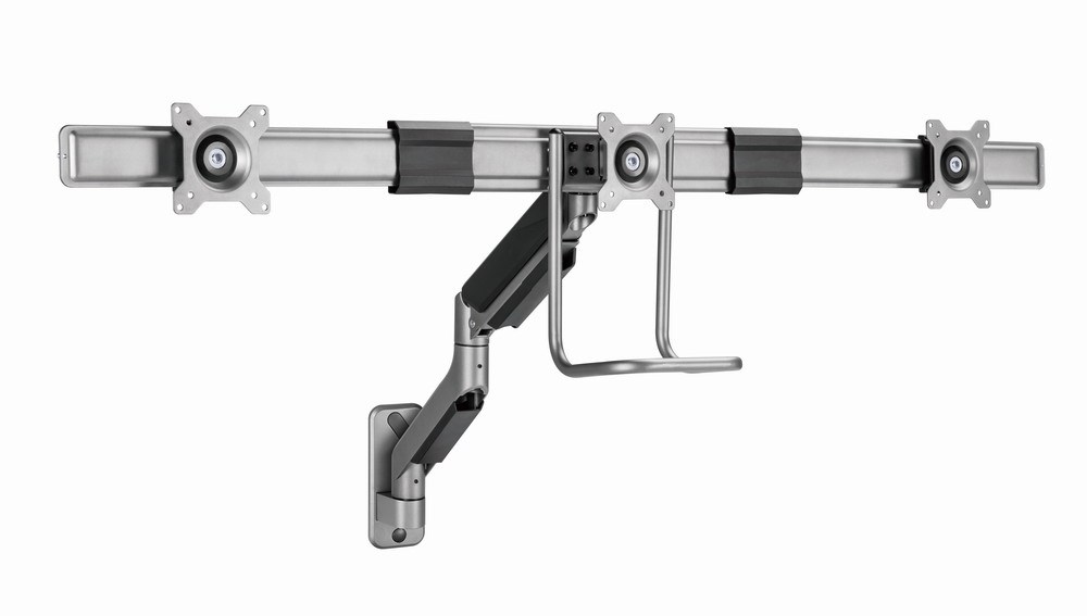 Mbajtëse monitori MA-WA3-01, 17-27", 6kg, VESA 100x100, 3 Ekrane, e hirtë