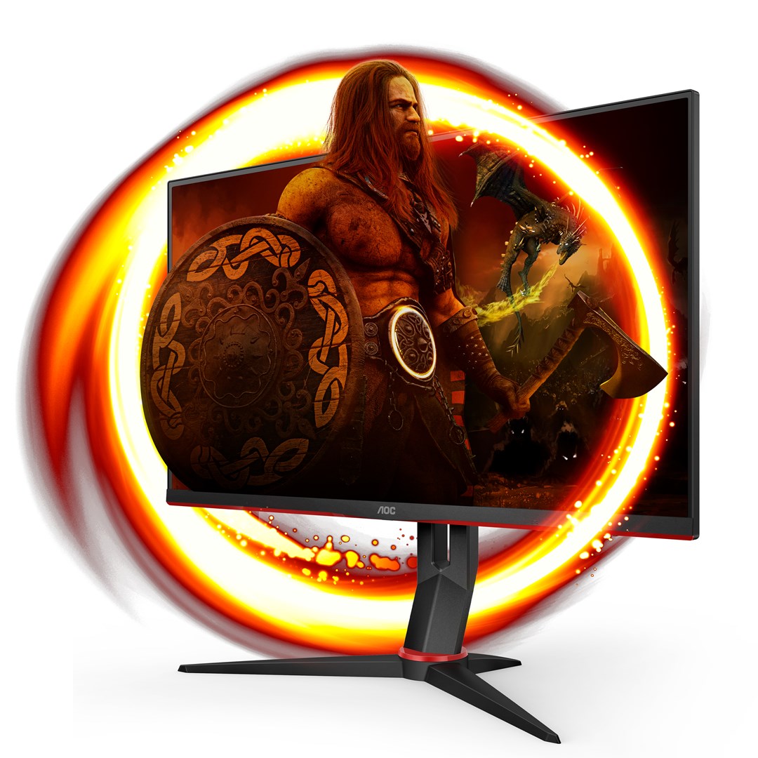 Monitor AOC Q27G2S/EU, 27", QHD 2K, 165Hz, 1ms, i zi/portokalli