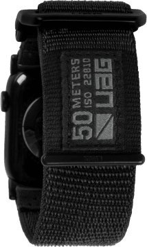 Rrip dore UAG për Apple Watch, 44 49mm, seri Ultra 2 Ultra 4 10 SE, grafit e zezë