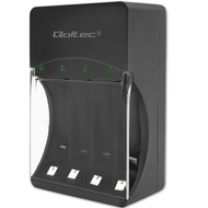 Karikues baterish Qoltec 50653, AA AAA, 300mA, i zi