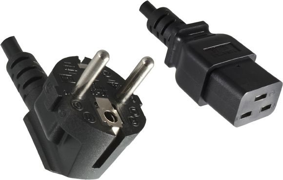 Kabllo rryme Roline Schuko IEC320 C19, 16A 250V, 2m, e zezë