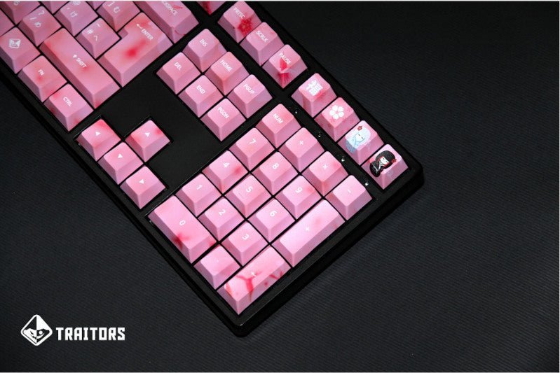 Set keycaps Traitors Zashiki Warashi, 109 taste, PBT Dye Sub, layout UK