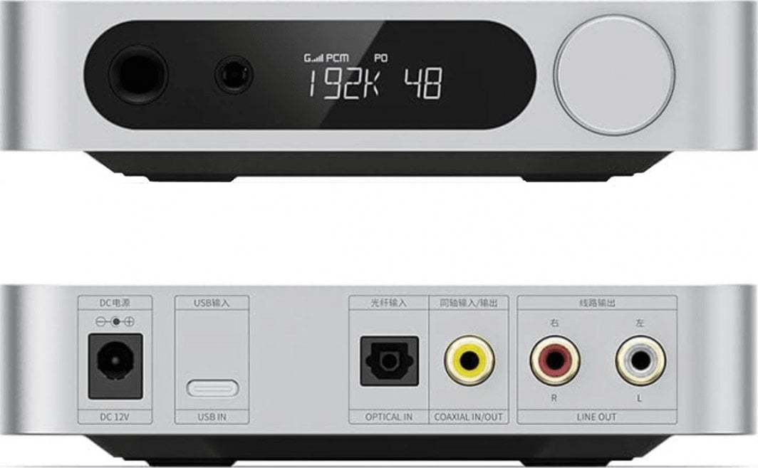 Amplifikator kufjesh FiiO K11, desktop me DAC, i argjendtë