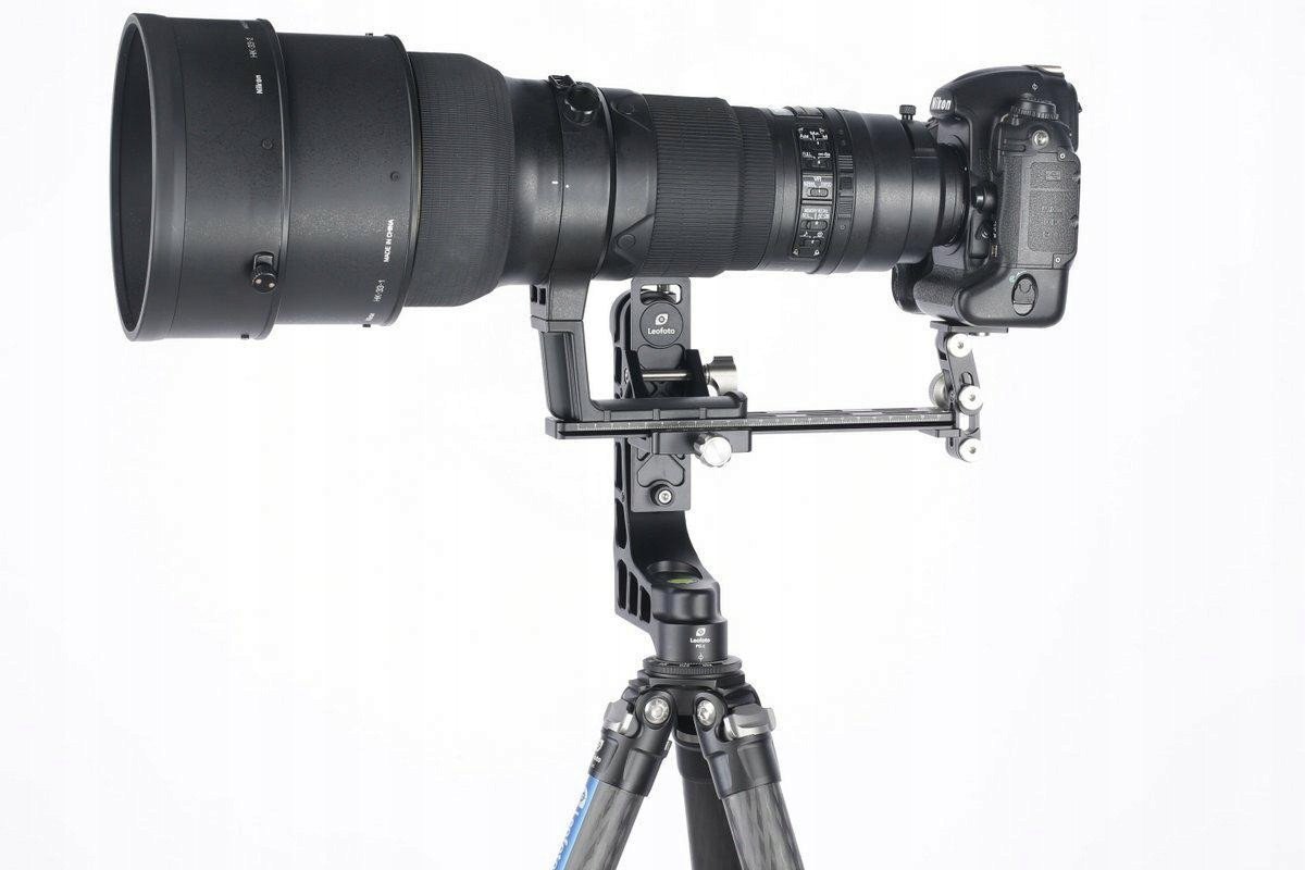 Mbështetje teleobjektivi Leofoto VR-250 VR-400, sistem Arca, alumini, e zezë
