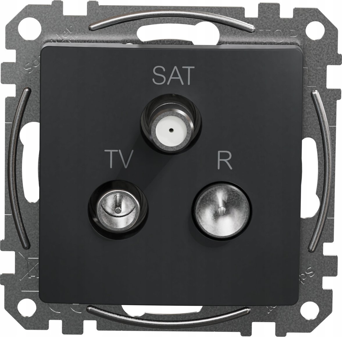 Prizë fundore R TV SAT Sedna Design, 4 dB, e zezë