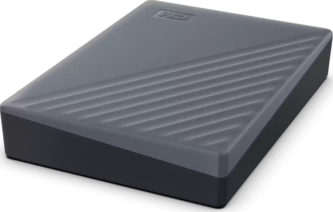Hard disk i jashtëm Western Digital My Passport, 4TB, USB-C USB-A, gri Silicon