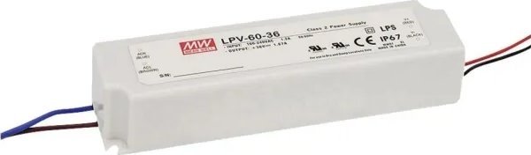 Furnizues energjie për LED Synergy 21 Meanwell LPV-60-12, 12V, 60W, i bardhë