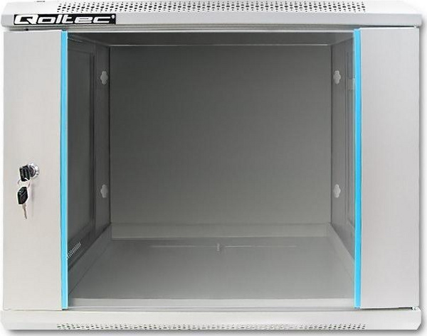 Kabinet rrjeti Qoltec RACK 19", 600 x 450 x 500 mm, gri