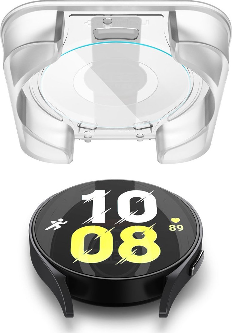 Xham mbrojtës Spigen Glass tR EZ Fit, 2 copë, për Samsung Galaxy Watch6 44mm, transparent