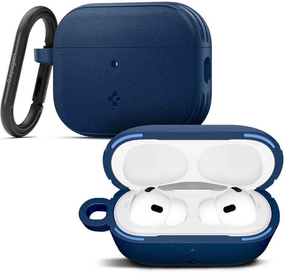 Навлака Spigen Vault за AirPods Pro 3, модел 2025, со магнети за безбедност, темно сина