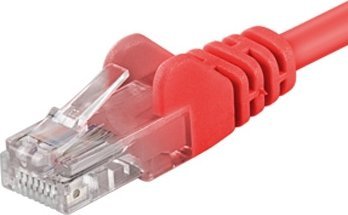 Kabllo rrjeti PremiumCord Patch, UTP CAT5e, 0.25 m, e kuqe