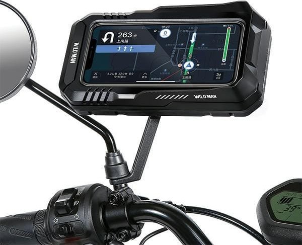 Çantë kornize biçiklete Wildman FK3, mbajtëse telefoni, e zezë