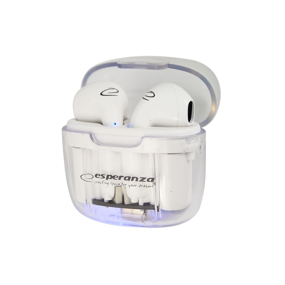 Dëgjuese Esperanza EH237W, Wireless, të bardha 3