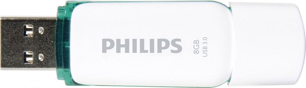 USB Philips Snow Edition FM08FD75B/00, 8GB, USB 3.0, e bardhë