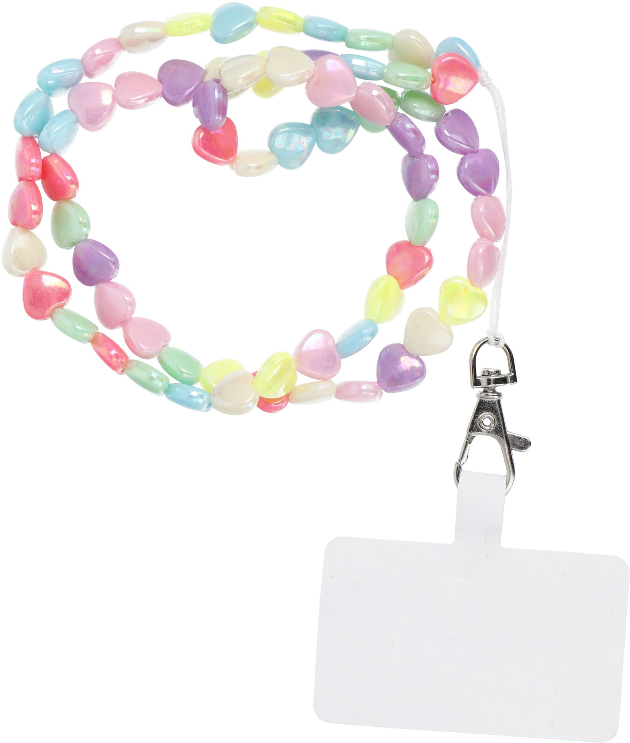 Vathë telefoni OEM SM Pixie Pendant Hearts, 68 cm, shumengjyrëshe