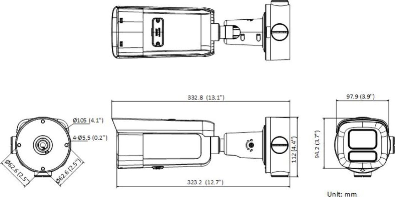 Kamerë IP Hikvision DS-2CD2663G2-LIZS2U, 6MP, lentë variofokale 2.8-12mm, e bardhë