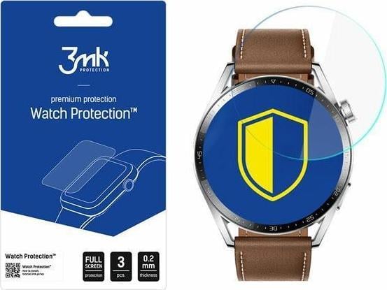 Foli mbrojtëse 3MK ARC për Huawei Watch GT 3 46mm, fullscreen, transparente