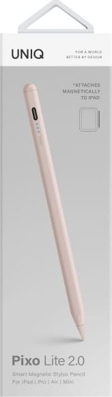 Stilolaps digjital Uniq Pixo Lite 2.0, magnetik për iPad, rowy blush rozë