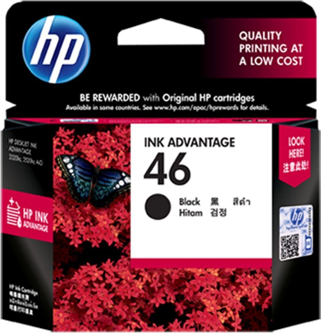Ngjyrë për printer HP 46 CZ637AE, e zezë