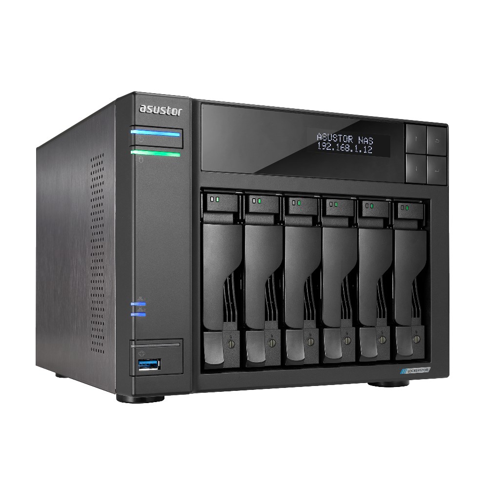 Server Asustor LOCKERSTOR 6 NAS, Intel Celeron N5105 8 GB DDR4 HDD ADM, i zi