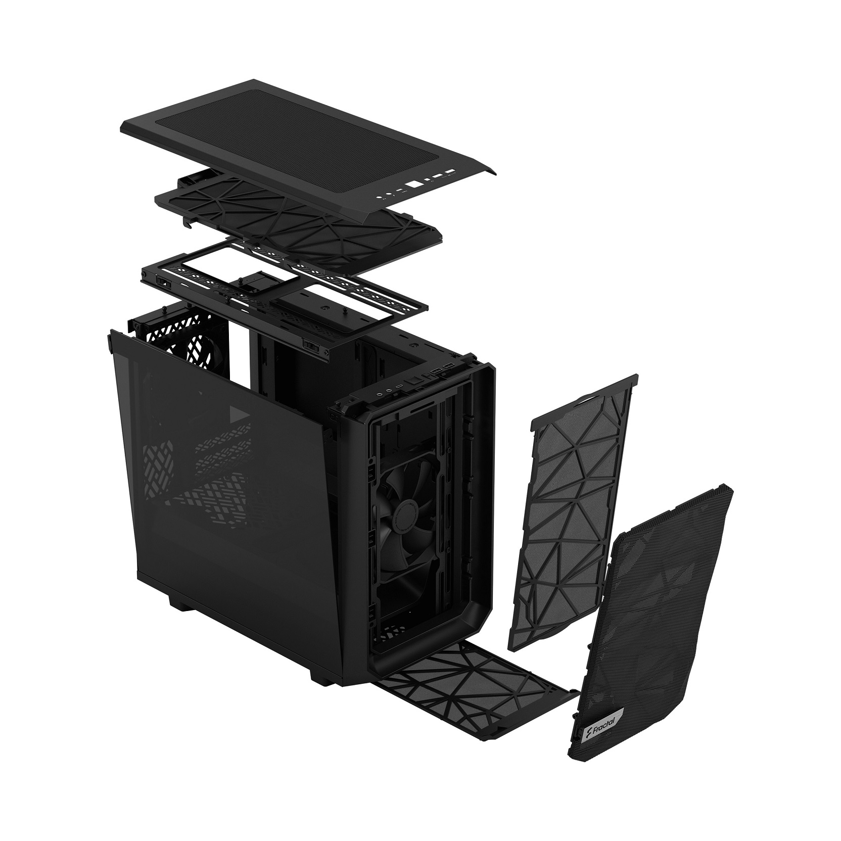 Kasë Fractal Design Meshify 2 Nano, Mini ITX, e zezë