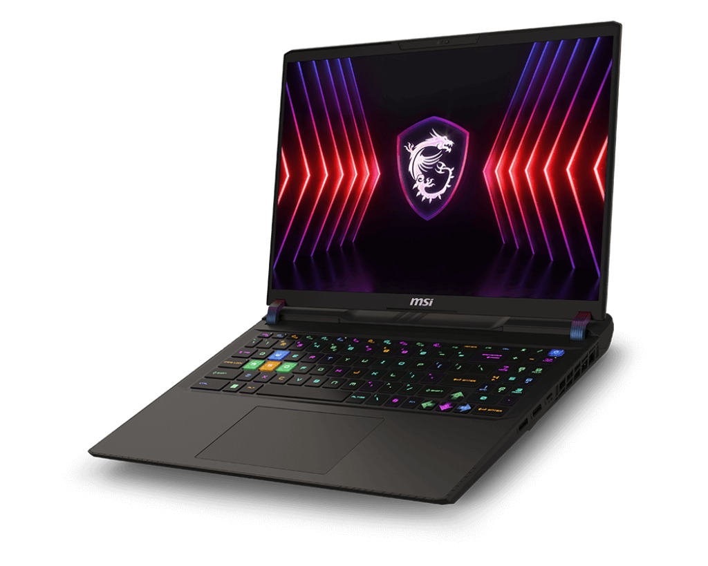 Laptop MSI Vector16 HX A14VHG, 16", Intel Core i9-14900HX, 32GB RAM, 1TB SSD, NVIDIA GeForce RTX 4080, i hirtë i errët