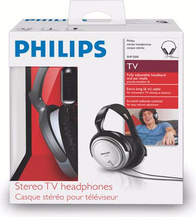 Kufje mbi vesh Philips SHP2500, 6m kabllo, me kontroll volum, gri