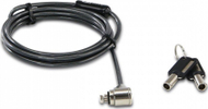 Kabllë sigurie Dicota BASE XX Laptop T Lock, 1.5m, me çelës, argjendtë