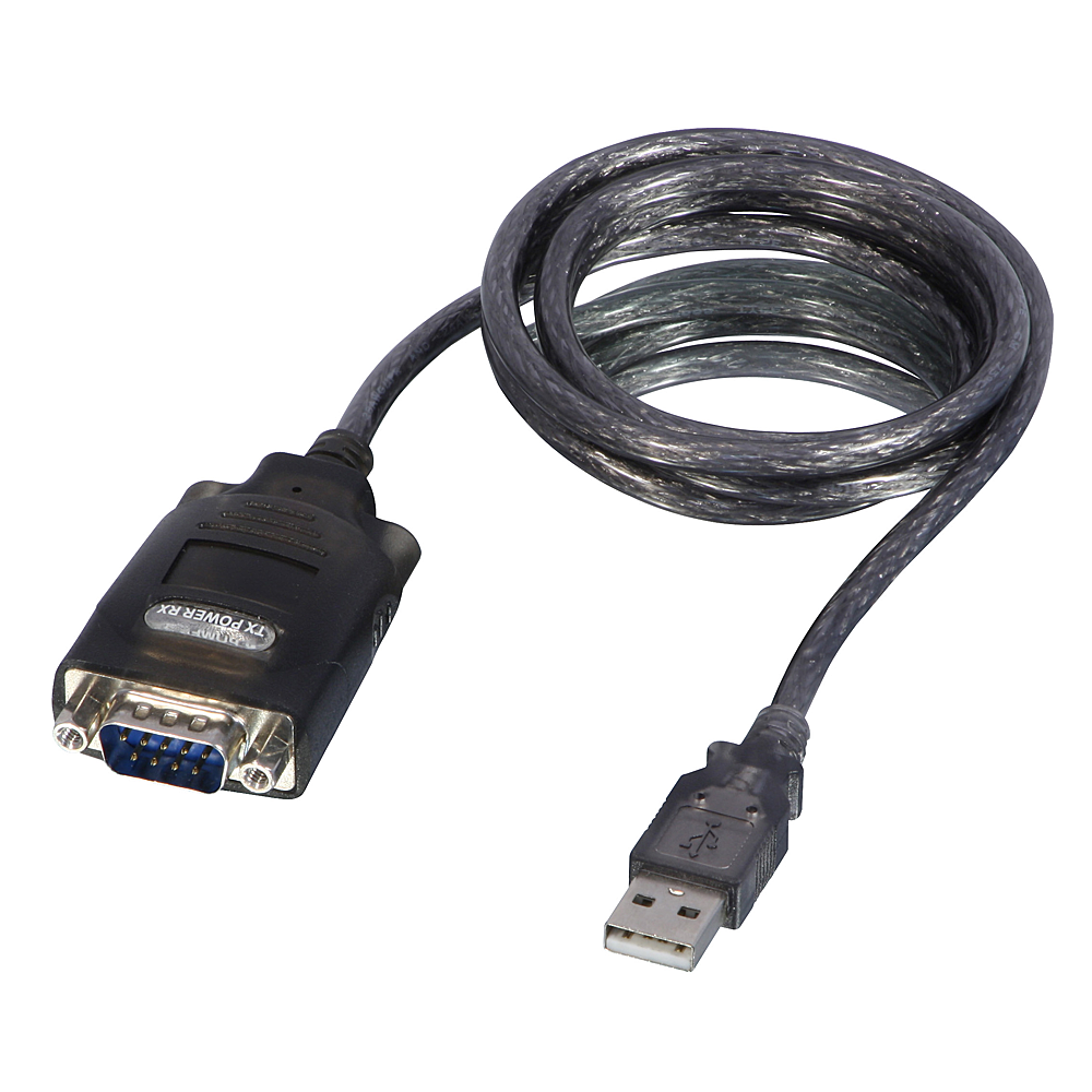 Kabllo Lindy USB-A - RS-232 1.1m, e zezë