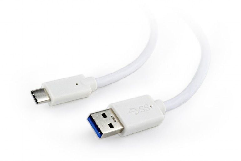 Адаптер USB Gembird CCP USB3 AMCM, USB A во USB C, 0.1m, бел