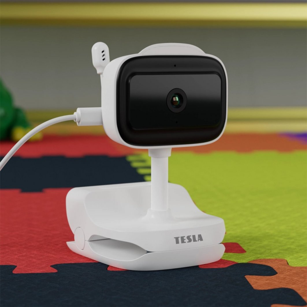 Monitor bebi Tesla B500, video dhe audio, rreze 10 m, bardh e zi